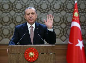 Turkish President Recep Tayyip Erdogan addresses a &hellip;