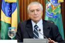 Brazil's interim-president Michel Temer pledged to "rebuild the foundations of the Brazilian economy" as he spoke to reporters during his first cabinet meeting in Brasilia, on May 13, 2016