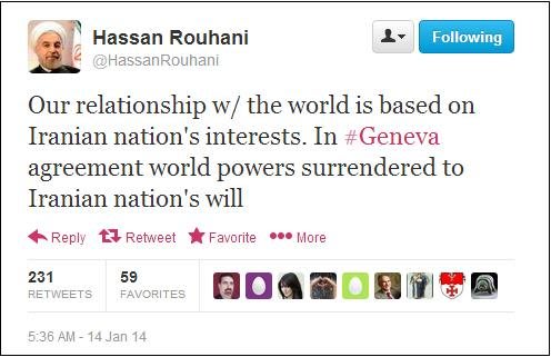 Rouhani tweet