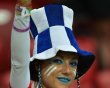 A Greek Fan Cheers AFP/Getty Images