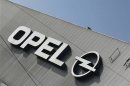 Logo of Opel is pictured at the Opel plant in Bochum