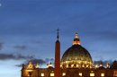 St Peter's Basilica is pictured at the Vatican