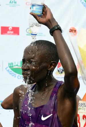 Abraham Kipton cools down after after winning the first&nbsp;&hellip;