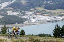 Race leader's yellow jersey holder Team Sky rider Froome of Britain cycles to win the 32km individual time-trial seventeenth stage of the centenary Tour de France cycling race from Embrun to Chorges