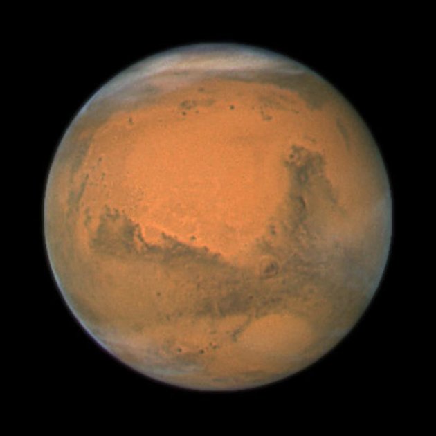 Uno scatto ravvicinato a Marte. Quando ha realizzato questa foto Hubble si trovava a soli 88 milioni di chilometri dal pianeta rosso.