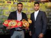 Lamont Peterson's (L) bout was scrapped because he tested positive for synthetic testosterone
