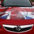 A Vauxhall Astra Sports Tourer is parked outside the Vauxhall plant in Ellesmere Port