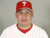 File-This is a 2008 file photo of Carlos Ruiz of the Philadelphia Phillies baseball team. Ruiz has been suspended for the first 25 games of next season following a positive test for an amphetamine in violation of Major League Baseball’s Joint Drug Prevention and Treatment Program. Ruiz's suspension was announced Tuesday Nov. 27, 2012 by Major League Baseball.  (AP Photo/Keith Srakocic,File)