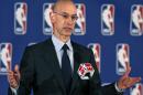 NBA Commissioner Adam Silver addresses the media during a news conference in New York, Tuesday, April 29, 2014. Silver announced that Los Angeles Clippers owner Donald Sterling has been banned for life by the league in response to racist comments the league says he made in a recorded conversation. (AP Photo/Kathy Willens)