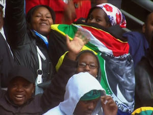 Raw: Singing, Dancing at Mandela Memorial