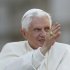 Pope Benedict XVI delivers his blessing as he arrives at a general audience he held in St. Peter's square at the Vatican, Wednesday, Nov. 9, 2011. (AP Photo/Andrew Medichini)