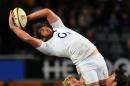 England's Geoff Parling jumps for the ball in Durban at Kings Park stadium on June 9, 2012