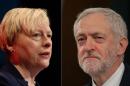 Angela Eagle (L) accused Jeremy Corbyn of being able to unite Britain's Labour Party