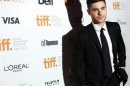 Actor Zac Efron arrives for the gala presentation of "The Paperboy" at the 37th Toronto International Film Festival