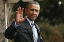 Obama departs the White House in Washington