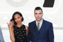 Zoe Saldana and Zachary Quinto play Star Trek couple Uhura and Spock