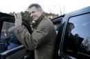 U.S. Sen. Scott Brown, R-Mass., gets into his truck after voting in Wrentham, Mass., on Election Day, Tuesday, Nov. 6, 2012. Brown is facing Democratic candidate Elizabeth Warren for the U.S. Senate. (AP Photo/Gretchen Ertl)