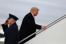 U.S. President Trump boards Air Force One for travel to Palm Beach, Florida from Joint Base Andrews
