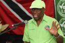 FILE - In this Wednesday, June 3, 2015 file photo, former FIFA vice president Jack Warner speaks at a political rally in Marabella, Trinidad and Tobago. FIFA has banned former VP Jack Warner from football for life on Tuesday, Sept. 29, 2015 in World Cup bidding probe. (AP Photo/Anthony Harris, File)