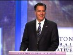 Romney jokes about "Clinton bump"