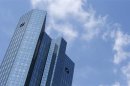 The headquarters of Deutsche Bank AG is pictured in Frankfurt