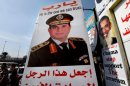 Posters of the general are plastered throughout Egypt.