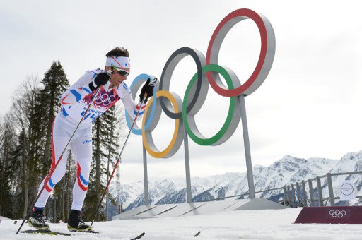 Le fondeur français Jean-Marc Gaillard, lors du 15km des Jeux olympiques de Sotchi, le 14 février 2014, ALBERTO PIZZOLI / AFP
