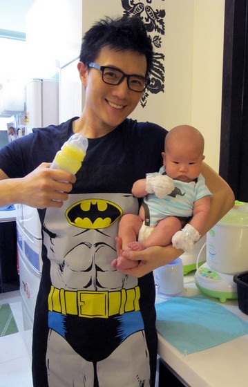 【親子時尚】新好奶爸蔣偉文喜歡主題風格　變身孩子的超級英雄