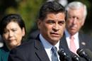 Becerra leads fellow House Democrats at a news conference to call for a vote on immigration reform legislation, at the U.S. Capitol in Washington