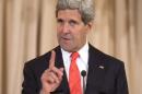 US Secretary of State John Kerry speaks at the Department of State in Washington, June 20, 2014