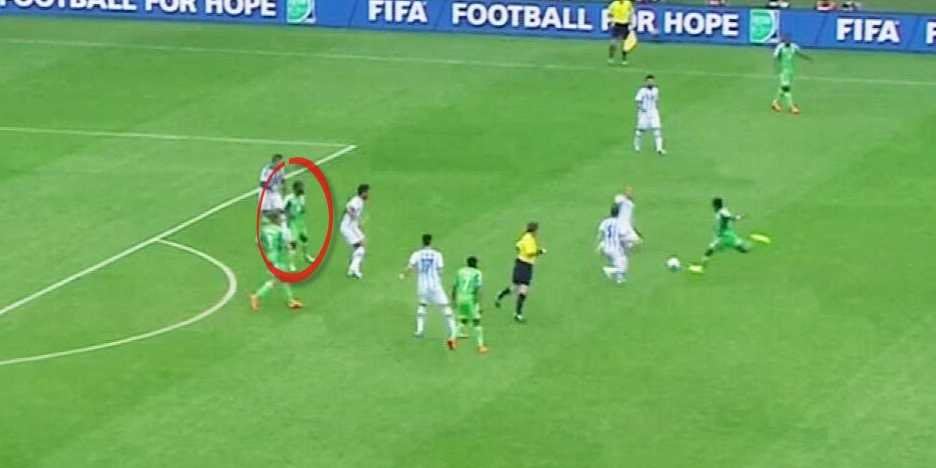 A Nigerian Player Kicked A Ball So Hard It Appeared To Break A Bone In His Teammate's Arm [WARNING: Graphic]