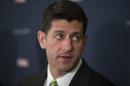 House Speaker Paul Ryan of Wis. speaks during a news conference on Capitol Hill in Washington, Tuesday, May 17, 2016, following a House Republican caucus meeting. (AP Photo/Evan Vucci)