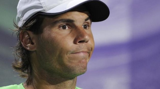 Rafael Nadal after his loss to Steve Darcis at Wimbledon (Reuters)