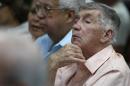 Anti-Castro Cuban exile Luis Posada Carriles attends a ceremony to recognize opponents of the Castro government in Miami