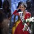 Miss USA Olivia Culpo reacts after being crowned during the Miss Universe pageant in Las Vegas