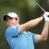Rory Mcllroy of Northern Ireland watches his tee shot on the second hole during the final round of the Wells Fargo Championship PGA golf tournament in Charlotte