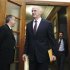Greece's PM Papandreou arrives for a cabinet meeting inside the parliament in Athens