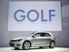 New Volkswagen Golf is seen onstage at a news conference at the New York Auto Show in New York