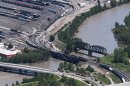 Collapsing bridge in Canada derails freight train