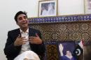 Pakistan Peoples Party Chairman Bilawal Bhutto Zardari speaks during an interview with Reuters in Naudero