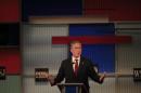 Republican U.S. presidential candidate and former Governor Jeb Bush speaks during the debate held by Fox Business Network for the top 2016 U.S. Republican presidential candidates in Milwaukee