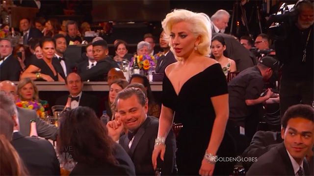 Leonardo DiCaprio’s Face When Lady Gaga Barged Past Him Was Superb