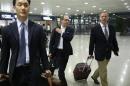 Twitter CEO Costolo arrives at Shanghai's Pudong Airport