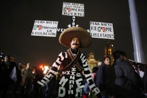 Mexico City march ends in violence