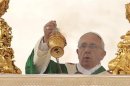 Pope Francis celebrates a mass in Saint Peter's square at the Vatican September 29, 2013. REUTERS/Tony Gentile