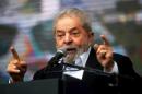 Former Brazilian President Lula da Silva speaks during the inauguration of a hospital care unit in Buenos Aires