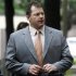 Former Major League Baseball pitcher Roger Clemens, and his attorney Rusty Hardin, arrives at federal court in Washington, Tuesday, May 15, 2012, for his perjury trial. (AP Photo/Charles Dharapak)