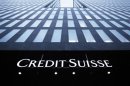 Logo of Swiss bank Credit Suisse is seen on a building in Zurich