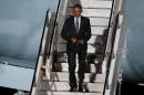 U.S President Barack Obama arrives at theTegel airport in Berlin