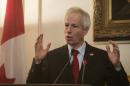 Canadian Foreign Minister Stephane Dion speaks on May 25, 2016